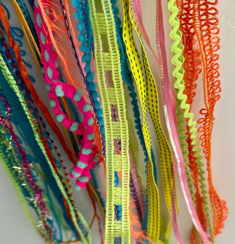 Rainbow Ribbon Wall Hanging Etsy