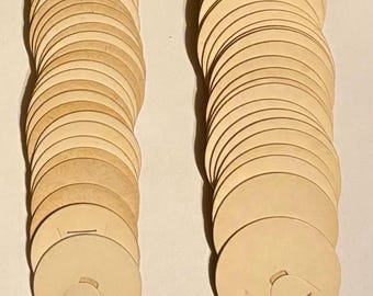 Choice Blank Milk Bottle Caps (1 5/8”) & (1 5/16”) Dia. unused