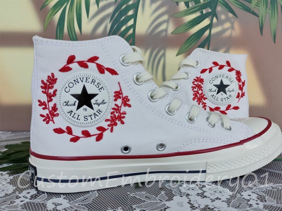 Customized Converse Embroidered Shoes Converse Chuck Taylor 1970s