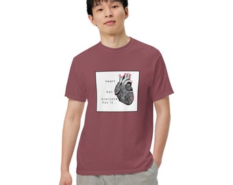 Heart Unisex garment-dyed heavyweight t-shirt
