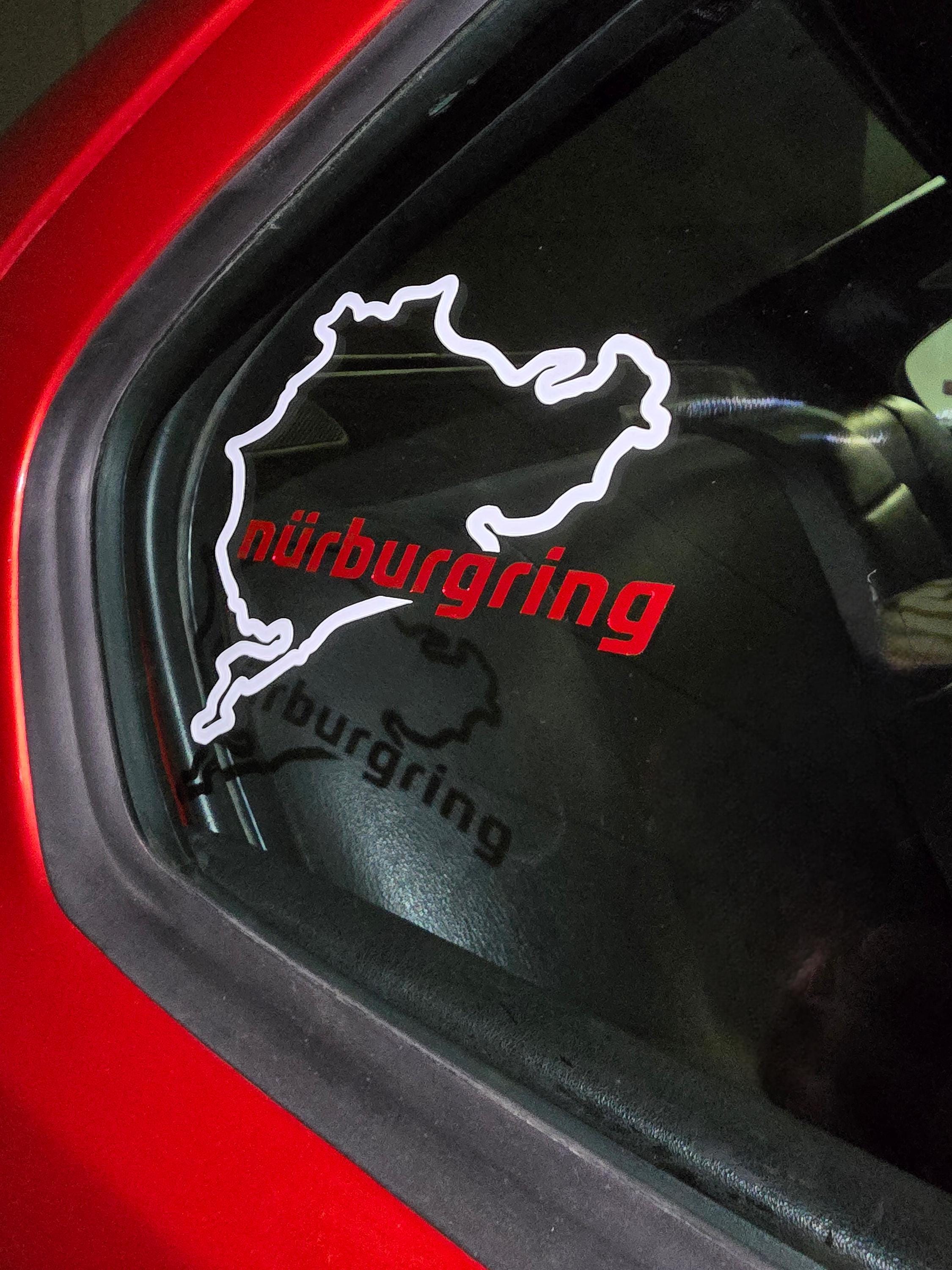 Nürburgring Nordschleife Track Map Vinyl Die-Cut Decal Sticker For Car