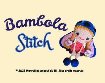 Bambola Stitch Häkelanleitung/Muster/Muster PDF auf Französisch
