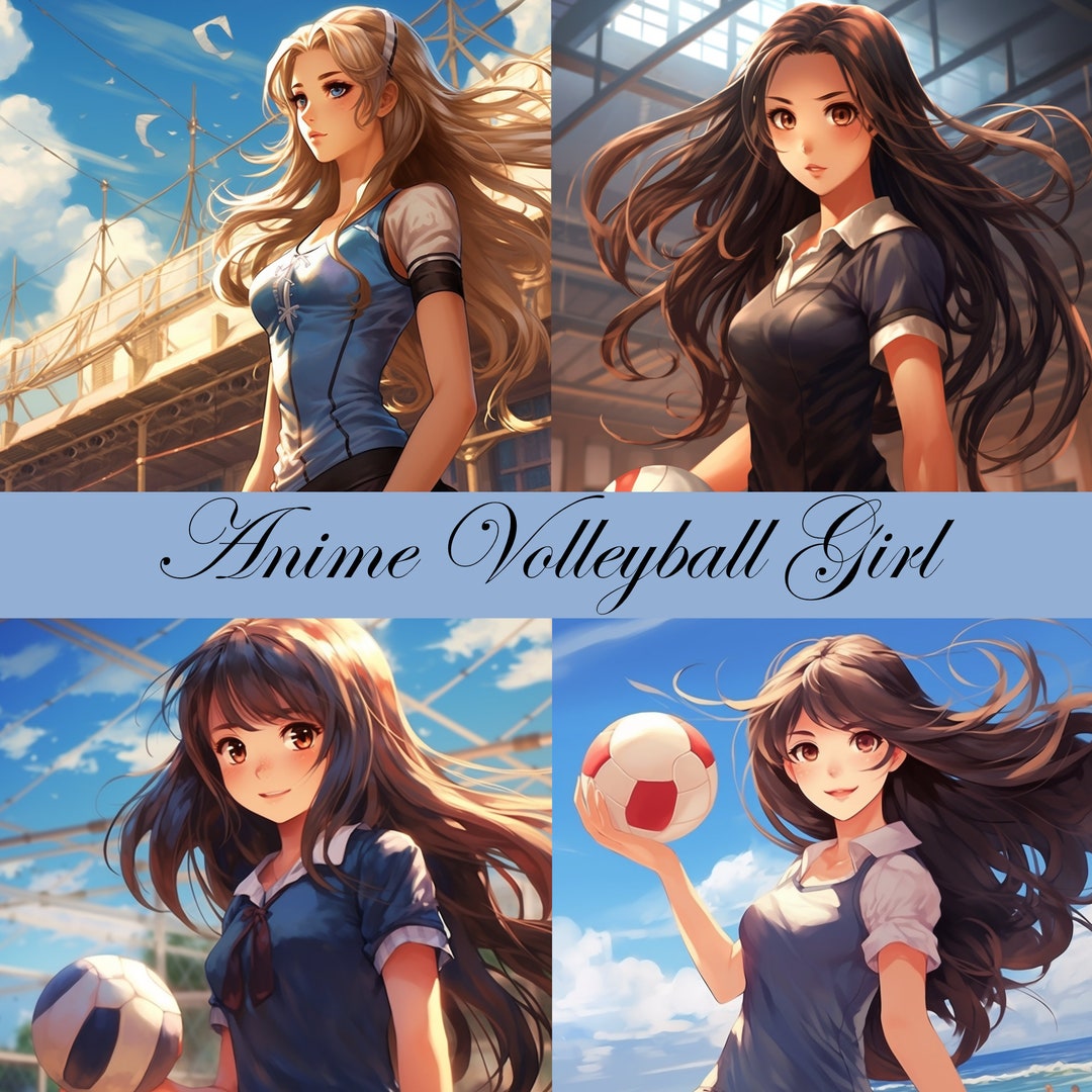 This picture come from internet  Volleyball anime, Volleyball girls,  Kawaii anime girl