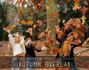 Autumn overlays, Autumn Moment Illustration overlay for Adobe Photoshop