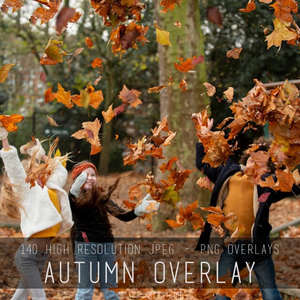 Autumn overlays, Autumn Moment Illustration overlay for Adobe Photoshop