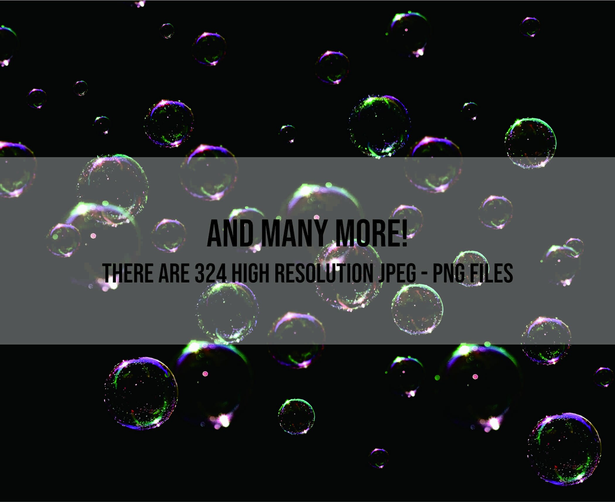 Bubble Overlays, Soap Bubble Overlays, Floating Bubbles,
