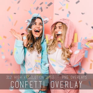 Confetti overlays, realistic confetti, falling confetti, golden, gold foil, New Years, party
