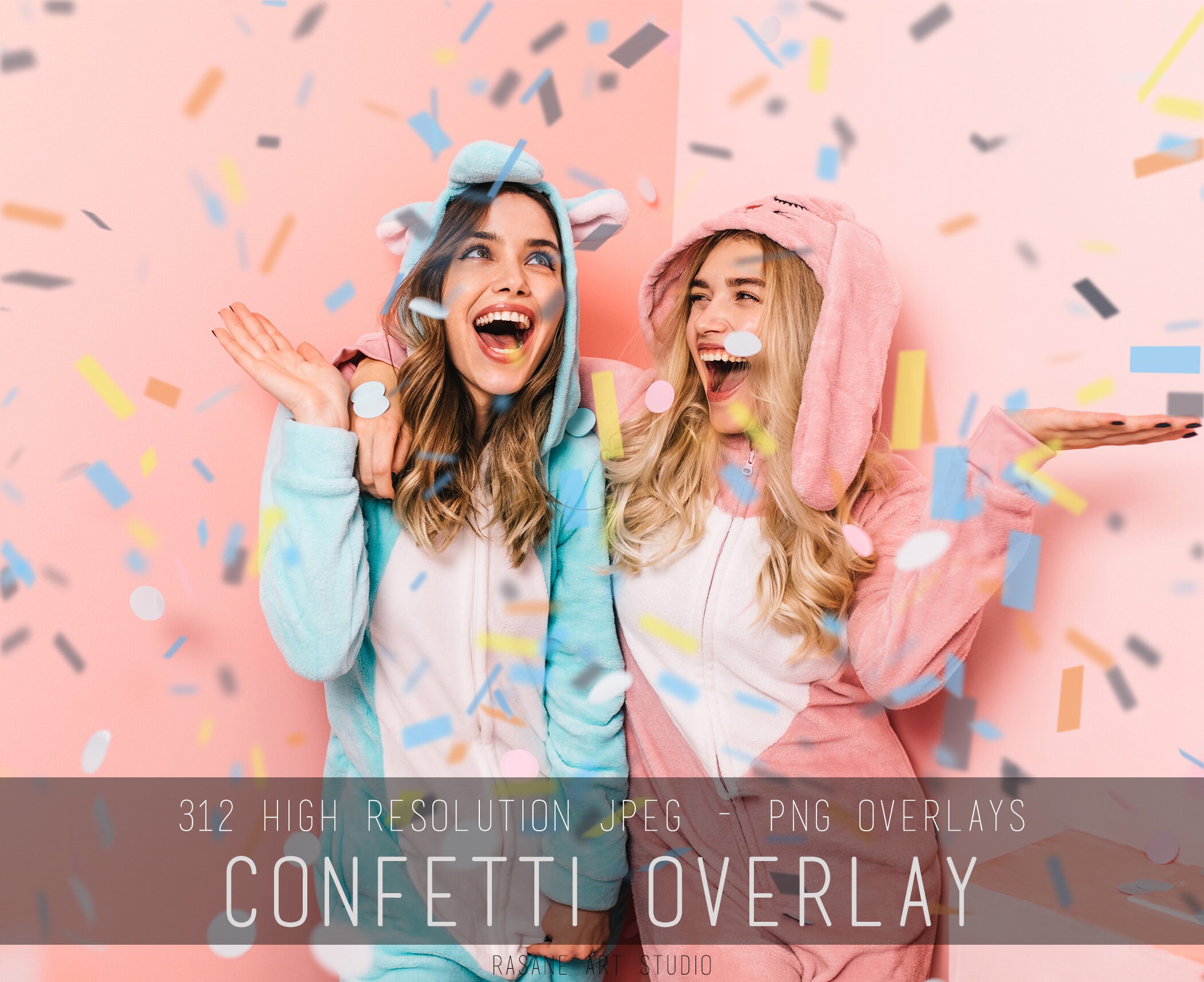 Confetti overlays, realistic confetti, falling confetti, golden, gold foil, New Years, party