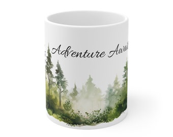 Adventure Awaits Ceramic Mug 11oz