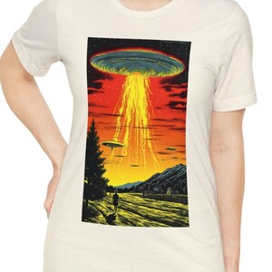 E.T. Aliens Extraterrestrial Alien Invasion Tshirt Shirt Macabre Graphic Sci-Fi Cosmic Invaders T Shirt Apparel Clothing Retro Inspired Tee