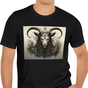 Baphomet Ritual Macabre Occult Goth T Shirt Dark Academia Shirt Spooky Cult Apparel Halloween Shirt Gothic Clothing Satanic Unisex Tees Evil