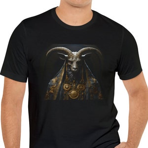 Baphomet Ritual Macabre Occult Goth T Shirt Dark Academia Shirt Spooky Cult Apparel Halloween Shirt Gothic Clothing Satanic Unisex Tees Evil