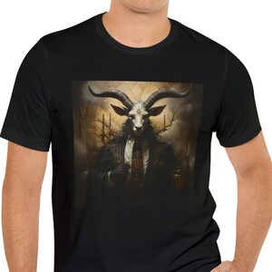 Baphomet Ritual Macabre Occult Goth T Shirt Dark Academia Shirt Spooky Cult Apparel Halloween Shirt Gothic Clothing Satanic Unisex Tees Evil