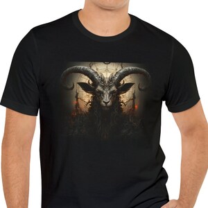 Baphomet Ritual Macabre Occult Goth T Shirt Dark Academia Shirt Spooky Cult Apparel Halloween Shirt Gothic Clothing Satanic Unisex Tees Evil