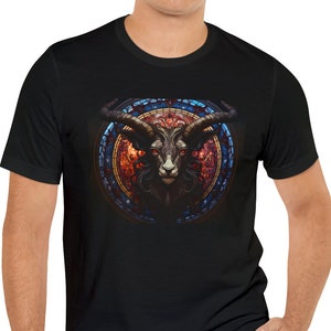 Baphomet Ritual Macabre Occult Goth T Shirt Dark Academia Shirt Spooky Cult Apparel King Halloween Shirt Gothic Clothing Satanic Unisex Tees