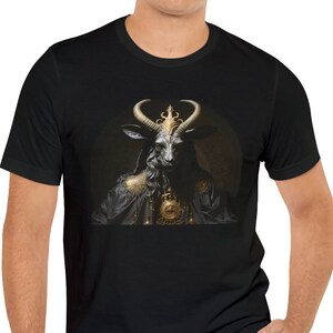 Baphomet Ritual Macabre Occult Goth T Shirt Dark Academia Shirt Spooky Cult Apparel Halloween Shirt Gothic Clothing Satanic Unisex Tees Evil