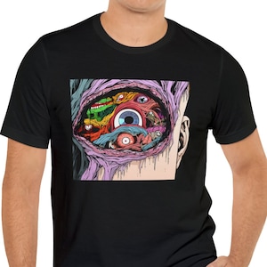Japanese Gore Tshirt Ukiyo-e Anime Horror Shirt Manga Guro Tee Harajuku Japanese Gore Girl Tee Dark Academia Spooky Halloween Unisex Shirt