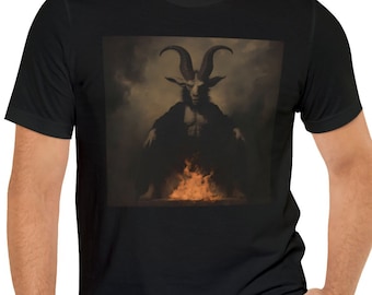 Baphomet Satanic T-Shirt: Dark Occult Goth Apparel