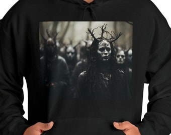 Ritual Macabre Occult Goth Hoodie Dark Academia Shirt Spooky Punk Apparel Witch Halloween Pullover Gothic Clothing Satanic Unisex Evil