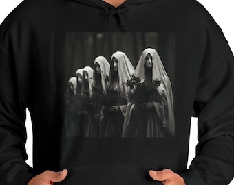 Ritual Macabre Occult Goth Dark Academia Pullover Spooky Punk Apparel Witch Halloween  Gothic Clothing Satanic Unisex Hoodie Evil Satanic