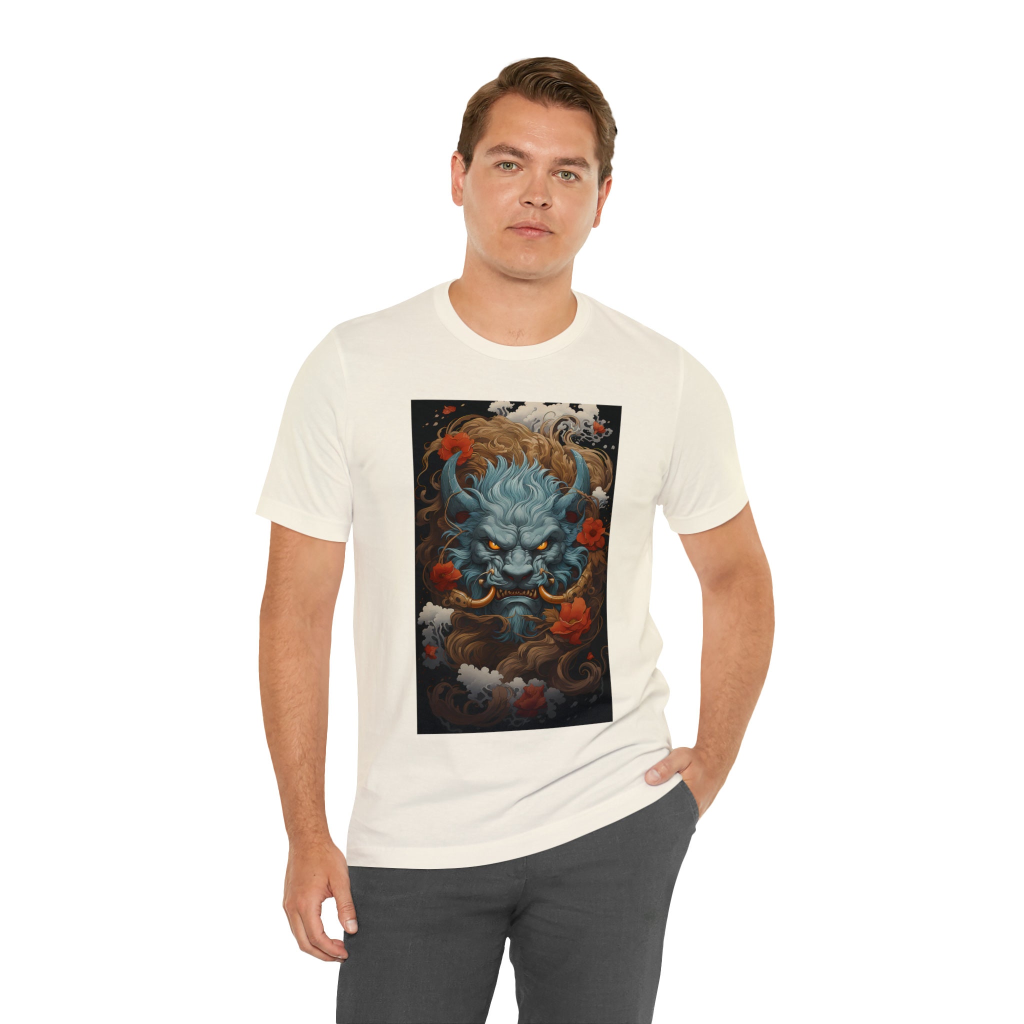 Discover Traditional Japanese Demon Oni Shirt Japan Mythology Monster Tshirt Anime Goth Gothic Macabre Creepy Halloween Ukiyo-e Inspired Dark T