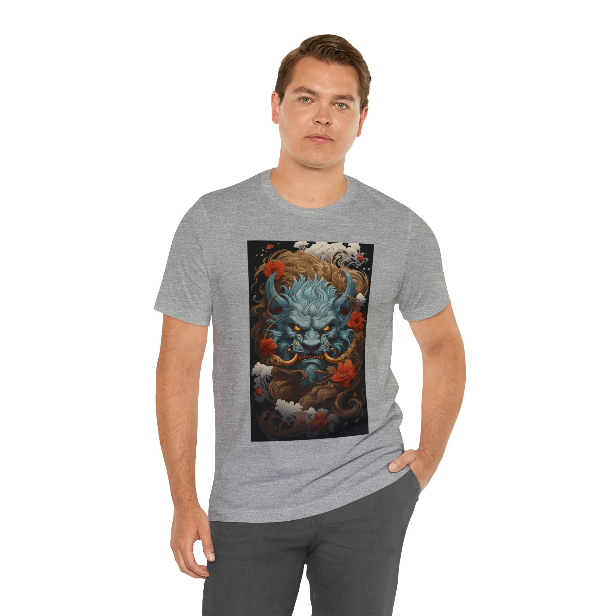 Discover Traditional Japanese Demon Oni Shirt Japan Mythology Monster Tshirt Anime Goth Gothic Macabre Creepy Halloween Ukiyo-e Inspired Dark T