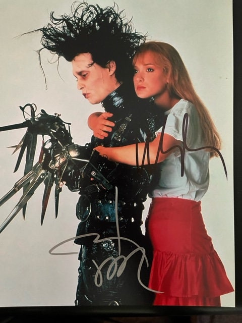 Edward Scissorhands Cast Signed 8 X 10 Photo Depp & Ryder - Etsy