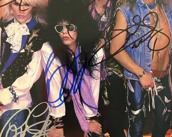 POISON - Band Fully Signed 8 x 10 Photo