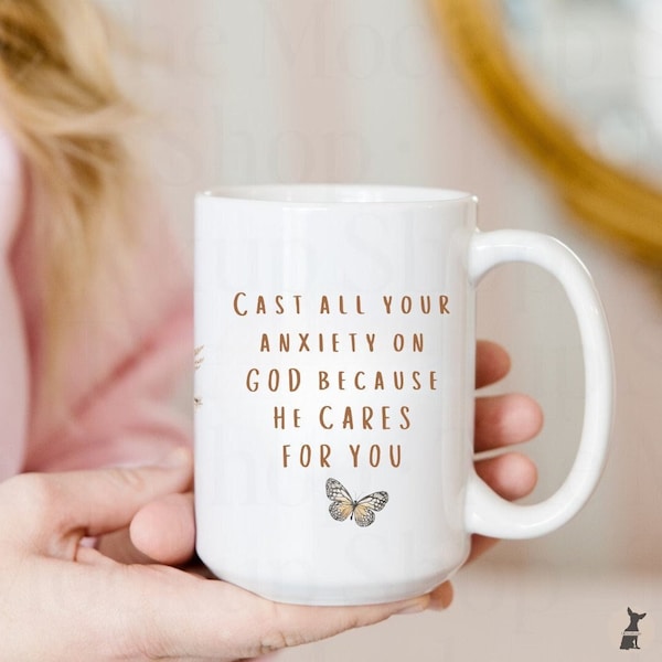 Christian Mug Christian Gifts for Her, Bible Study Gift,  Bible Verse Mug, Floral Bible Verse, Positive christian coffee cup gift for friend