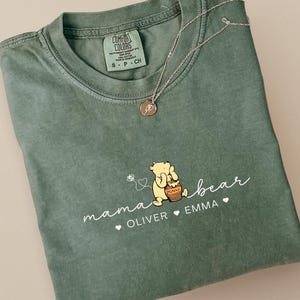 Custom Grammy Bear Comfort Colors Shirt: Personalized Nana Bear Tee