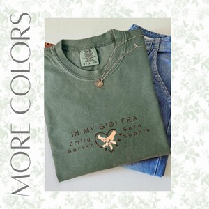 Custom Grandma Grandkids Names Shirt: Personalized Grammy Era Tee