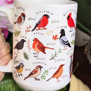Bird mug gift|bird watcher gift,Birdwatching Mug|birthday coffee mug|great grandma gift,bird watcher gift,bird nerdCamping Bird Mug gift image 12