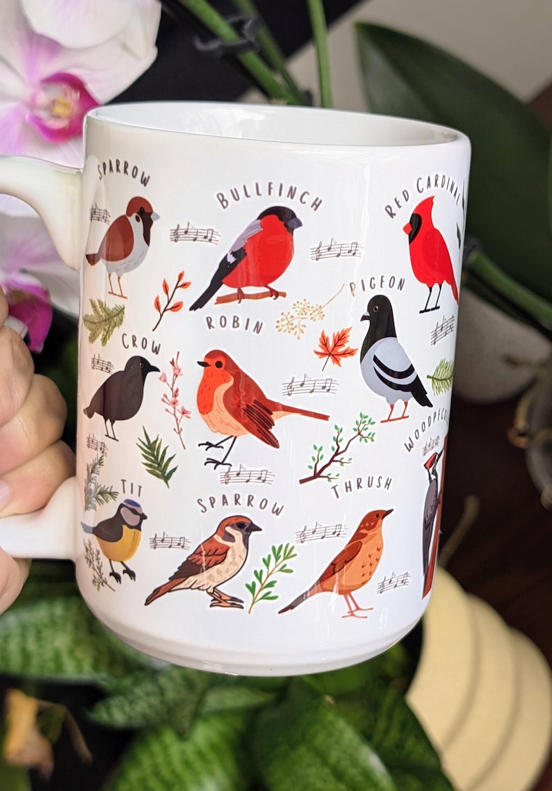 Bird mug gift|bird watcher gift,Birdwatching Mug|birthday coffee mug|great grandma gift,bird watcher gift,bird nerdCamping Bird Mug gift image 12