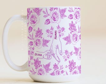 Gift for Girl Mom Twin Mommy Personalized Mother's Day Mug Baby Shower Birthday  Coffe Mug Gift for Her