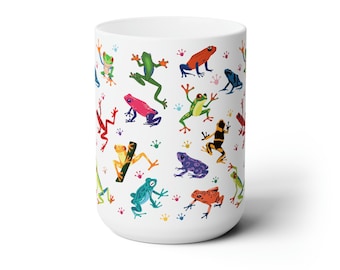Personalized Frog Coffee Mug, Gift for Amphibian Lover, Herpetologist, Biologist Present idea, Man I Love Frogs,Cottagecore Mug, Funny mug