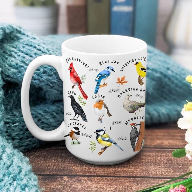 Bird mug gift|bird watcher gift,Birdwatching Mug|birthday coffee mug|great grandma gift,bird watcher gift,bird nerdCamping Bird Mug gift image 2