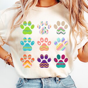 Comfort Colors Cute Easter Dogs Shirt, Easter Dogs Shirt, Womens Dog Lover Easter Gift, Funny Easter Graphic Tee, Dog Mom Easter Gift