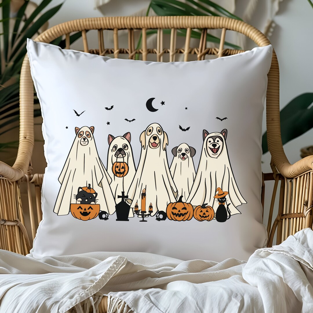 Dog Halloween Pillow, Dog Pillow, Pet Pillow, Dog Pillows, Gift for Dog ...