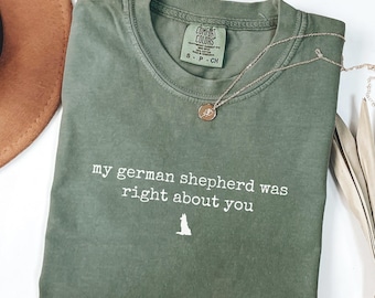 T-shirt Duitse herder | Bruin T-shirt Duitse herder