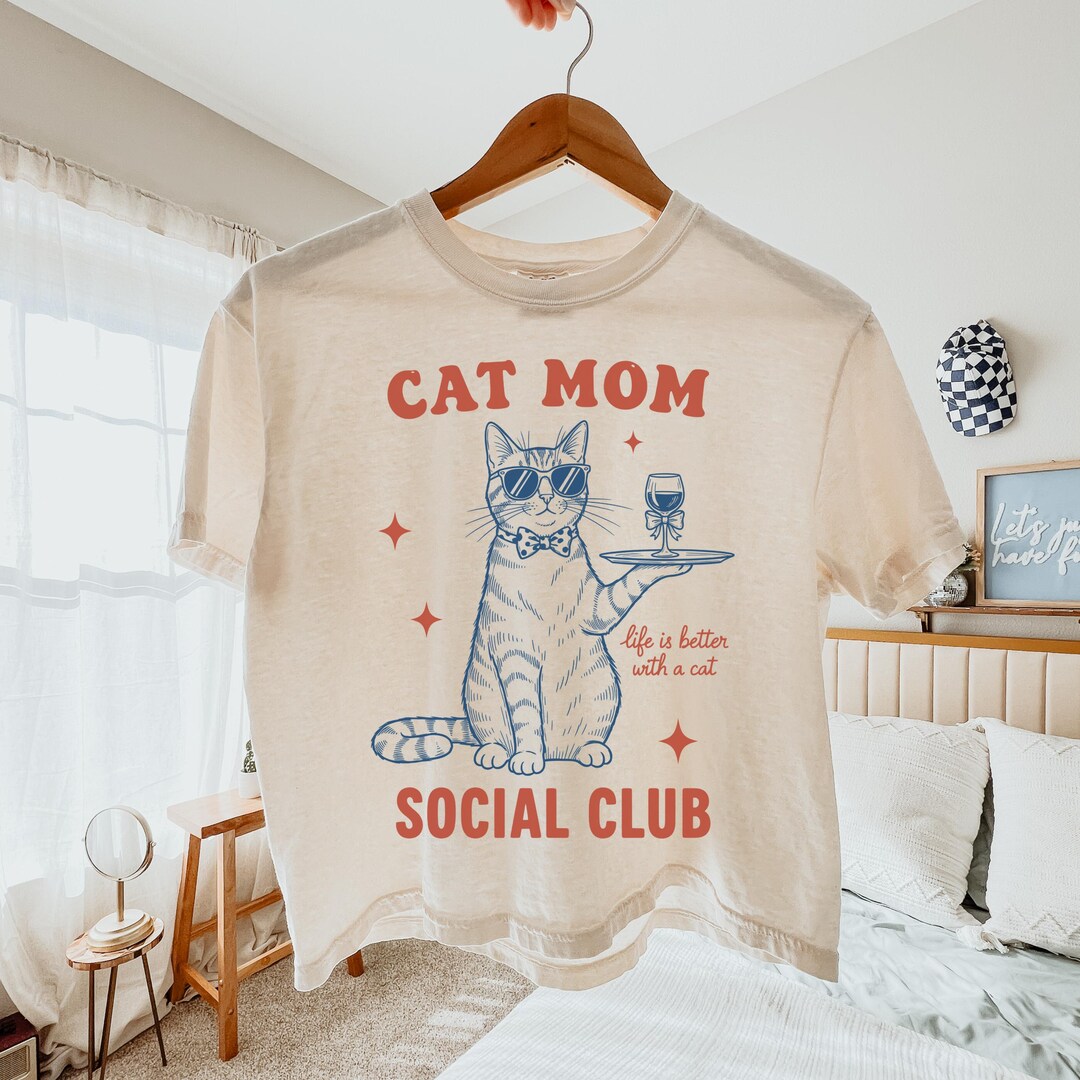 Retro Floral Cat Mom Png, Coquette Bow Cat Mom Png, Mama Mom File ...