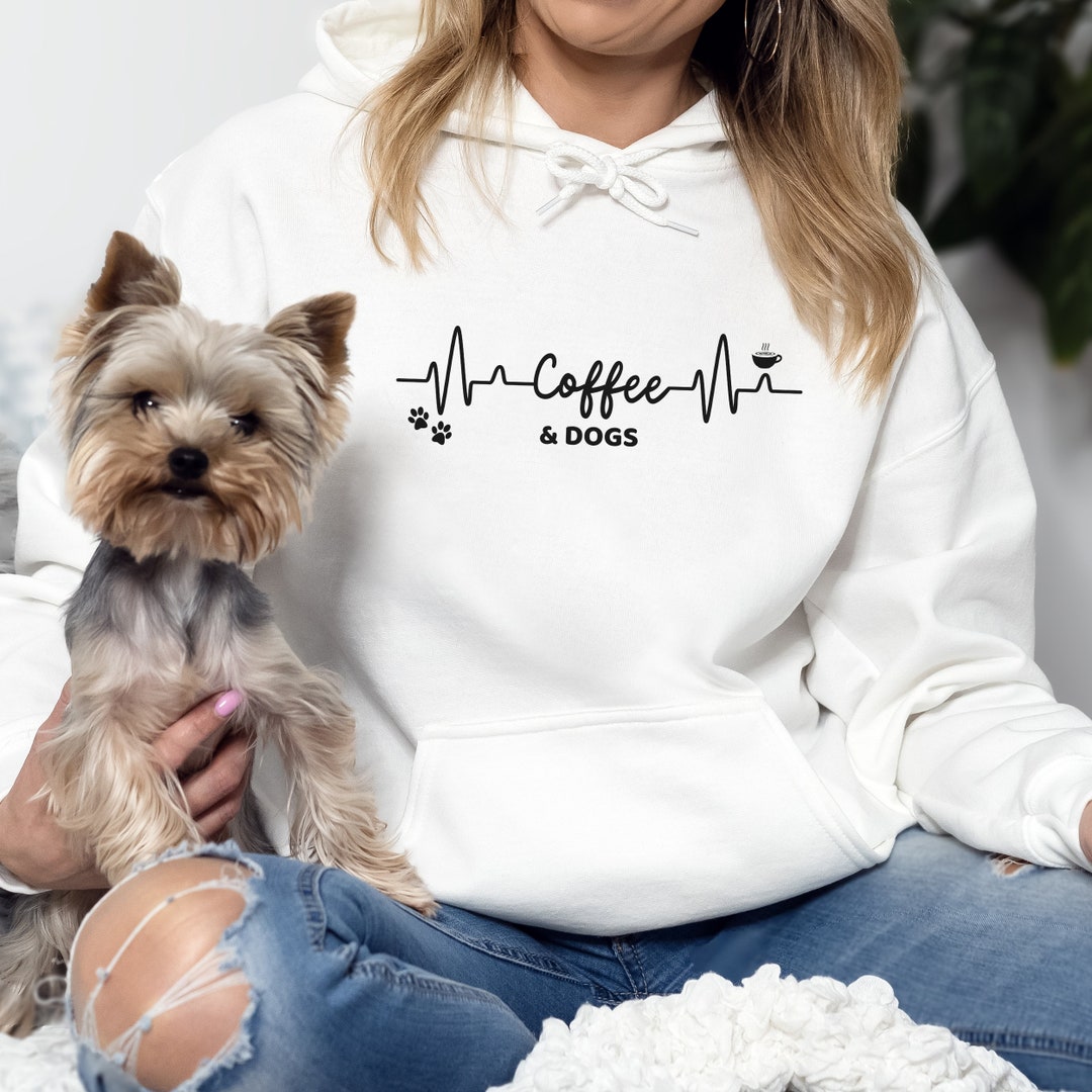I Love Iced Coffee and My Dog Hoodie Dog Mom Hoodie Iced Coffee Hoodie