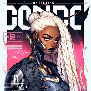 NEW AGE Wall Art #21 - Afrofuturism, Anime, Home Décor, Printable - Digital Download