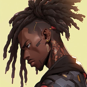 NEW AGE Wall Art #7 - Afrofuturyzm, Anime, Wystrój domu, Do druku - Pobieranie cyfrowe
