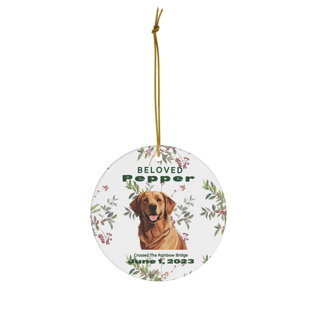 Golden Retriever Dog Ornament Pet Memorial A Etsy