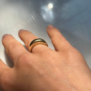 Solid Gold Chunky Tapered Band