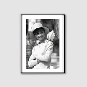 Audrey Hepburn Vintage Photo Print: Black and White Fashion Art (Digital Download)