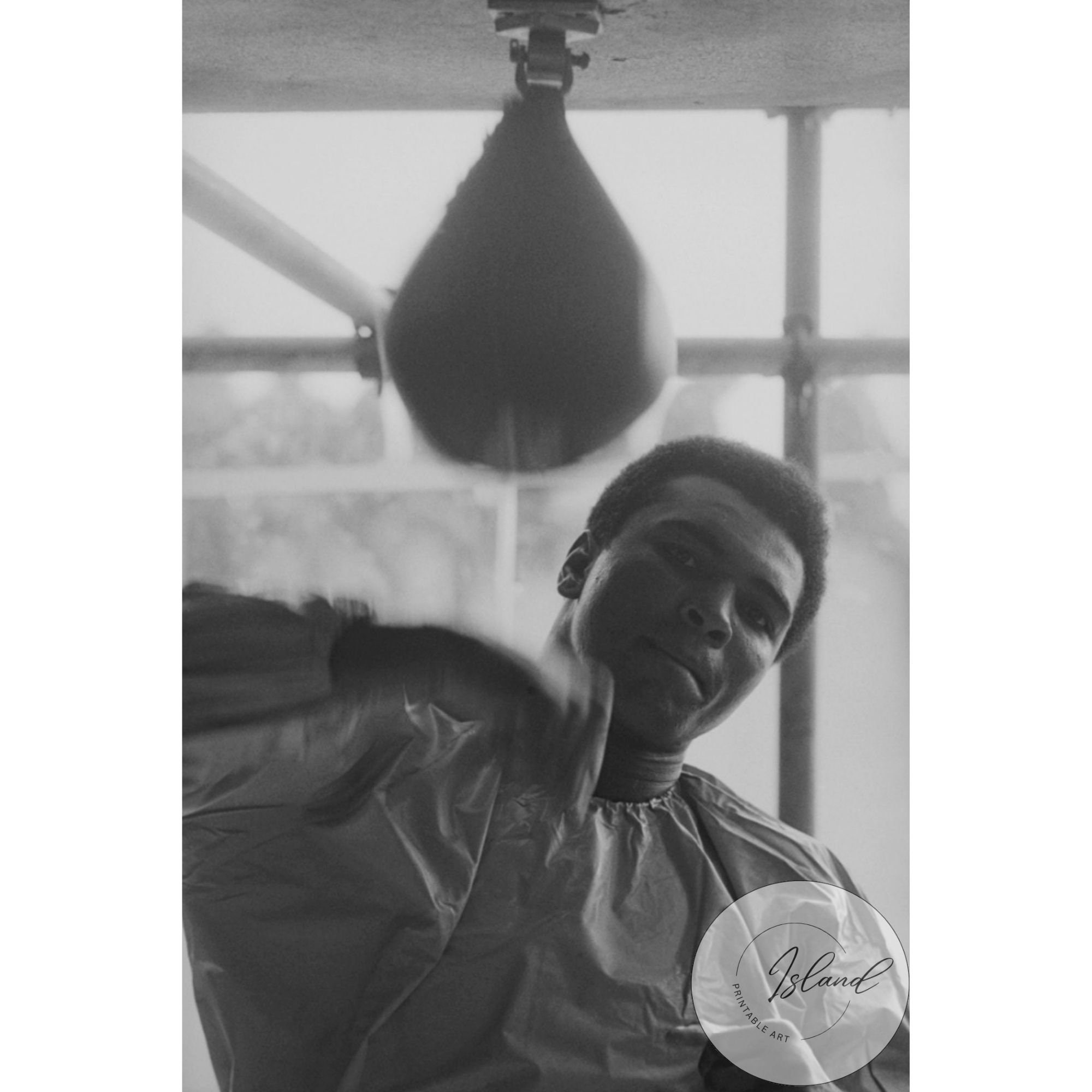 Muhammad Ali Print, Black and White Wall Art, Vintage Print ...