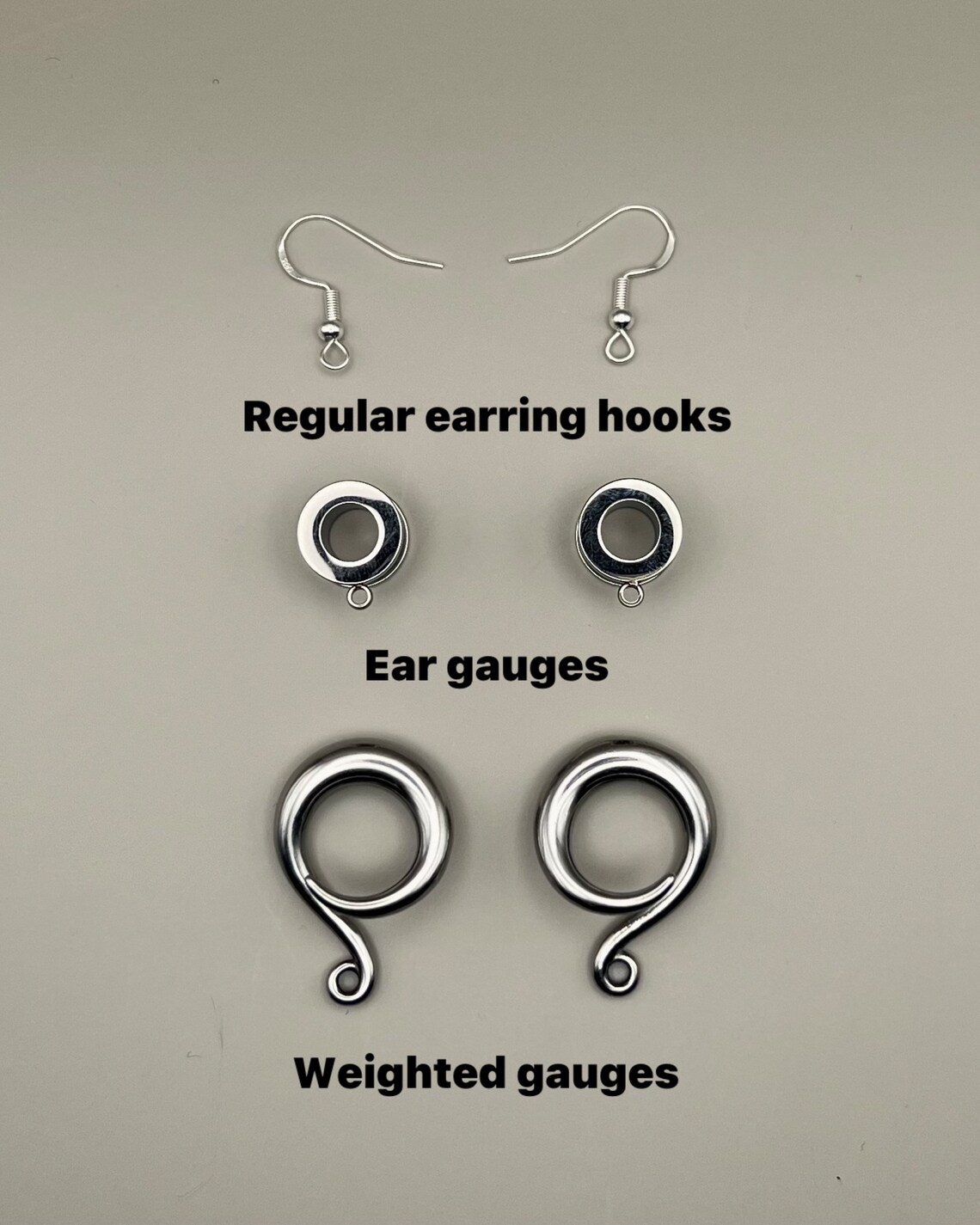 Handmade Dangling Gauge, Multiple Sizes. Magic Mushroom weighted Gaugeearring Hooksear Gauges Etsy