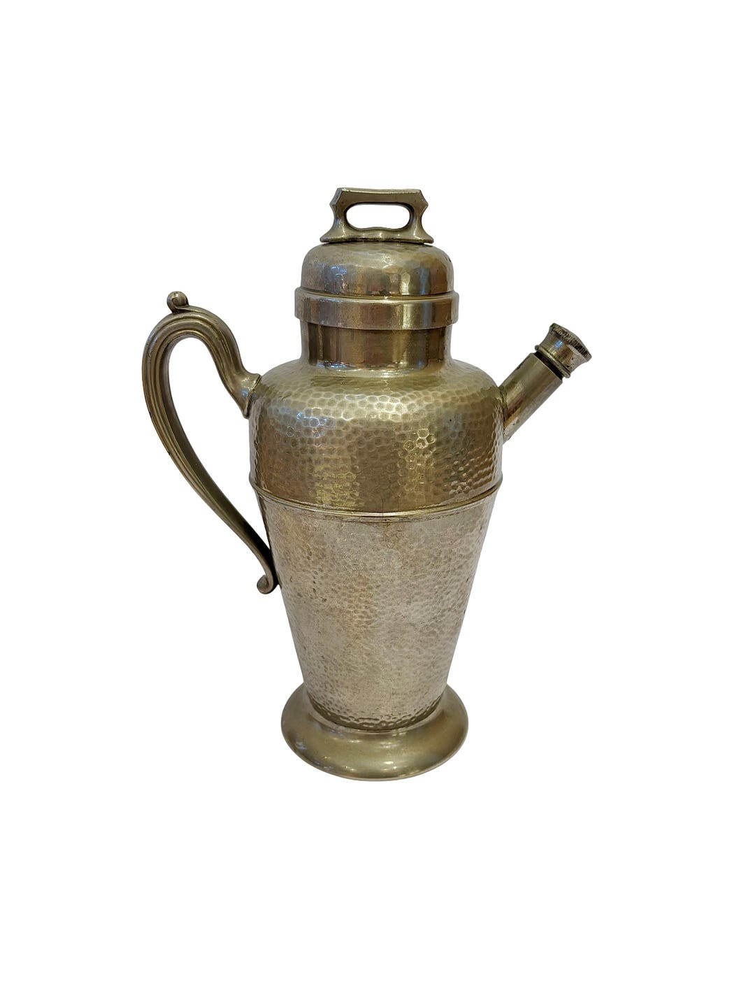 Photo inspiration: Vintage Metal Barware For Kitchen Reference: Vintage Hammered Metal Cocktail Shaker Pitcher 40Oz Barware
