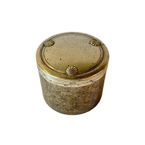 Vintage Silverplate Shell Trinket Box: French Paris Flea Market Find